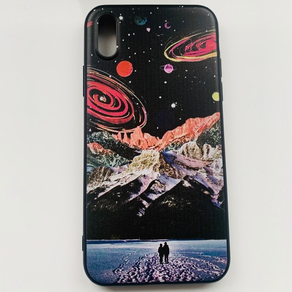 VINTAGE COLLAGE ART IPHONE XS SOFT SILICONE CASE